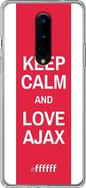 OnePlus 8 Hoesje Transparant TPU Case - AFC Ajax Keep Calm #ffffff