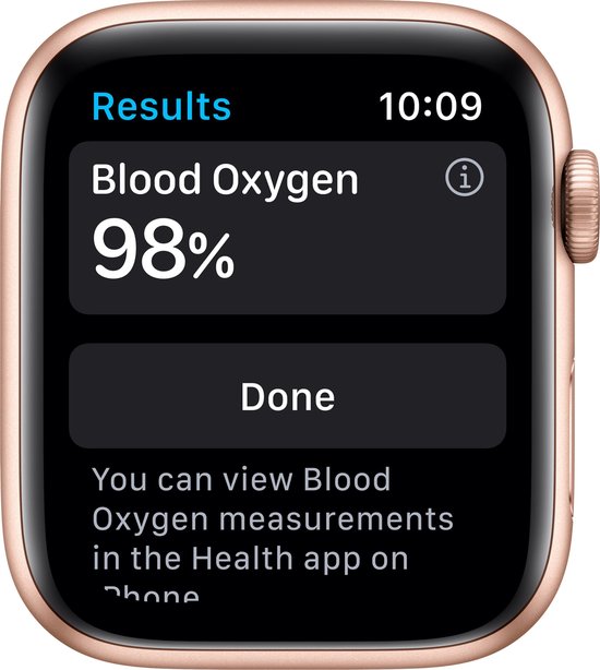 Apple Watch Series 6 - Smartwatch dames - 40 mm - Goudkleurig | bol.com