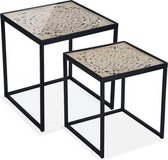 Bijzettafel (2 pcs) Mdf