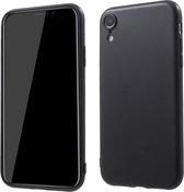 GadgetBay Matte Flexibele TPU Case iPhone XR - Zwart
