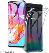 Samsung Galaxy A41 siliconen hoesje transparant shock proof hoes case cover - Telefoonhoesje transparant -