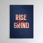 Walljar - Rise And Grind - Muurdecoratie - Plexiglas schilderij