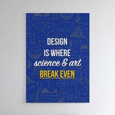 Science & Art - Walljar - Wanddecoratie - Poster ingelijst