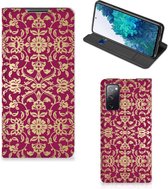 Bookcase Cadeautips Geschikt voor Samsung Galaxy S20 FE Telefoonhoesje met foto Barok Pink