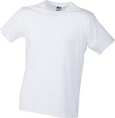 James and Nicholson Heren Slim Fit T-Shirt (Wit)