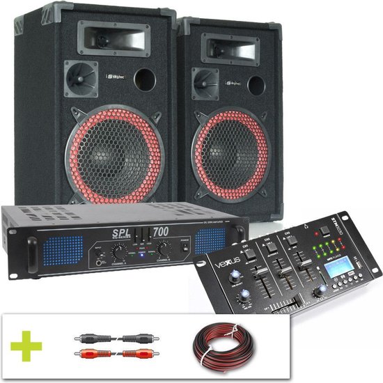 Complete 700W DJ set met Bluetooth - Skytec
