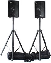 Passieve speakers - Vonyx SL8 - Set van 2 speakers met 8'' woofer 800W max. (set) - Incl. statieven