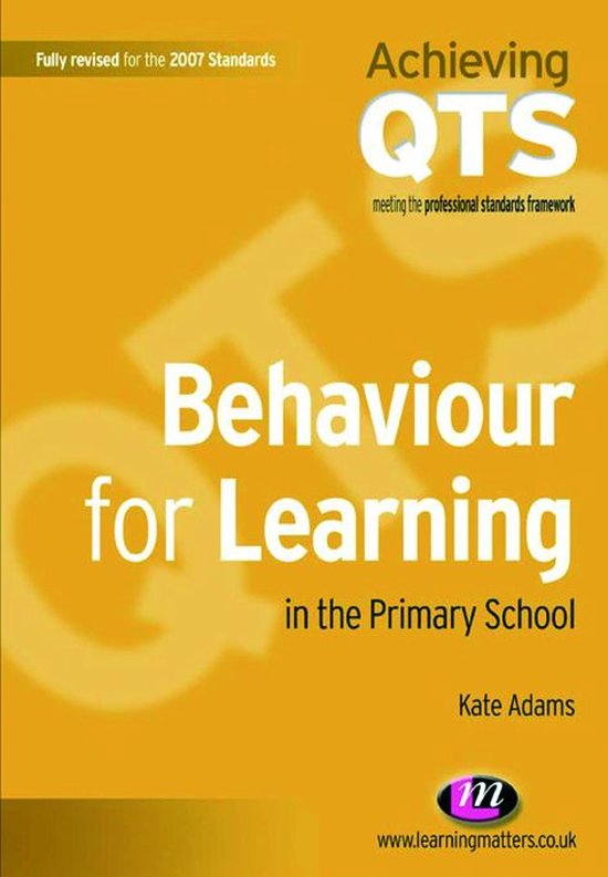 Achieving QTS Series - Behaviour for Learning in the Primary ... - cover