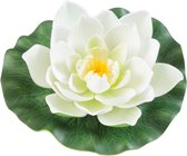Velda Waterlelie Lotus 17 Cm Foam Wit/groen