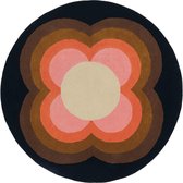 Orla Kiely - Sunflow Pink 60005 Vloerkleed - 150 cm rond - Rond - Rond Tapijt - Retro - Meerkleurig