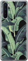 OnePlus Nord hoesje siliconen - Palmbladeren Bali | OnePlus Nord case | groen | TPU backcover transparant