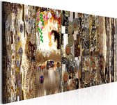 Artgeist Mothers Love Gold Canvas Schilderij - 150x50cm