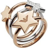 Emporio Armani Dames Dames ring 925 sterling zilver zirkonia 55 Meerkleurig 32005689