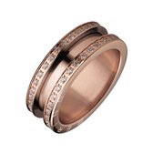 Bering Dames Dames Stainless Steel Ring Zirkonia 63 Roségoud 32000513