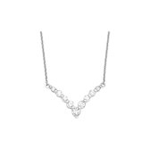 FAVS. dames Ketting925 sterling zilver zirconia 9 One Size 87336409