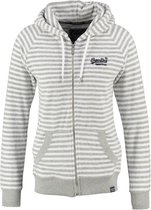 Superdry badstof achtig sweatvest met glitterdraad - Maat XS