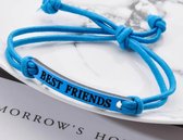 Bracelet d'amitié - Bracelet BFF - Best Friends - Bracelet d'amitié avec message - bleu