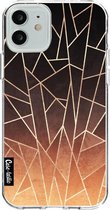 Casetastic Apple iPhone 12 / iPhone 12 Pro Hoesje - Softcover Hoesje met Design - Shattered Ombre Print