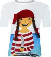 Ziegfeld T-shirt Piraat Paula Katoen Wit Maat 128