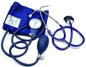 Handmatige bloeddrukmeter (grote en verzwaarde manometer 68 mm) met stethoscoop ST-H036 (blauw)