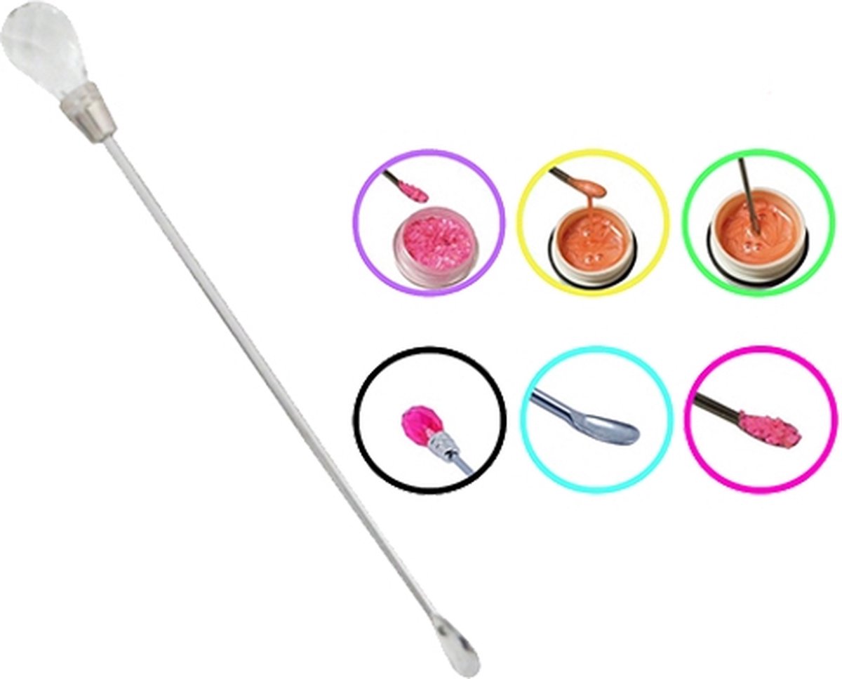 Goedkoopste Meng tool / doseer tool voor nail art, TRANSPARANT