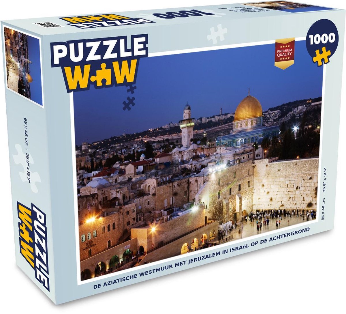 Puzzel 1000 stukjes volwassenen Jerusalem 1000 stukjes - De Aziatische  westmuur met... | bol.com