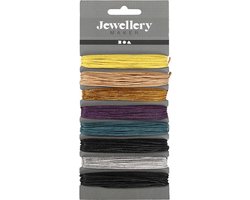 Katoenkoord - Gekleurd DIY Koord - Hobbykoord Voor Creatieve Decoraties - Stevig & Flexibel - Geschikt Voor Handwerk & Sieraden - Ideaal Voor Macramé - Dikte 1 mm - Lengte 8x5 m