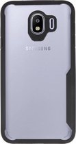 Wicked Narwal | Focus Transparant Hard Cases voor Samsung Samsung Galaxy J4 Zwart