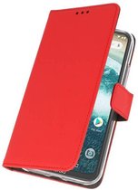 Wicked Narwal | Wallet Cases Hoesje voor Motorola Moto One Rood