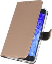 Wicked Narwal | Wallet Cases Hoesje voor Samsung Galaxy J7 2018 Goud