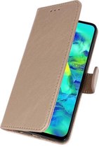 Wicked Narwal | bookstyle / book case/ wallet case Wallet Cases Hoesje voor Samsung Samsung Galaxy M40 Goud