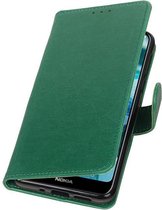 Wicked Narwal | Premium bookstyle / book case/ wallet case voor Nokia 7.1 Groen