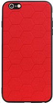 Wicked Narwal | Hexagon Hard Case voor iPhone 6 Plus / 6s Plus Rood