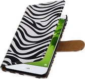 Wicked Narwal | Zebra bookstyle / book case/ wallet case Hoes voor Huawei Nova 2 Wit