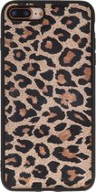 Wicked Narwal | Luipaard Leer Back Cover voor iPhone 8 Plus / iPhone 7/8 Plus