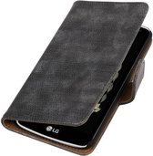 Wicked Narwal | Lizard bookstyle / book case/ wallet case Hoes voor LG K5 Grijs