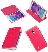 Wicked Narwal | Easy Booktype hoesje voor Samsung Galaxy Note 4 N910F Roze