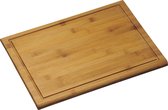 Bamboe houten snijplank 32 x 44 cm - Keukenbenodigdheden - Kookbenodigdheden - Dikke snijplanken van hout - Snijplankjes/snijplankje