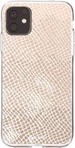 Casetastic Apple iPhone 11 Hoesje - Softcover Hoesje met Design - Snake Coral Print