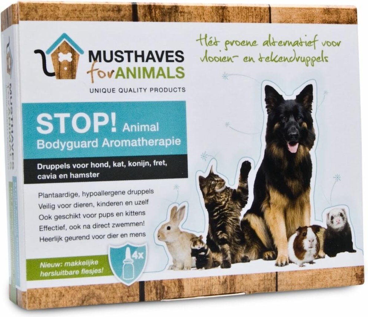 Stop! Animal Bodyguard Aromatherapie – 4 X 8 Ml