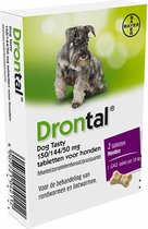 Drontal Dog Tasty Ontworming Tabletten vanaf 10kg 2 tabletten