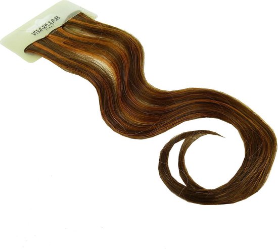 Balmain Double Hair Color Extension 30cm Clip voor echt haar kleur selectie  - Soft Copper | bol