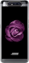 Samsung Galaxy A80 Hoesje Transparant TPU Case - Purple Rose #ffffff