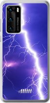 Huawei P40 Hoesje Transparant TPU Case - Thunderbolt #ffffff