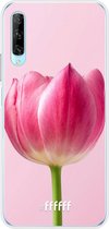 Huawei P Smart Pro Hoesje Transparant TPU Case - Pink Tulip #ffffff