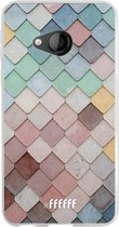 HTC U Play Hoesje Transparant TPU Case - Colour Tiles #ffffff