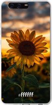 Huawei P10 Plus Hoesje Transparant TPU Case - Sunset Sunflower #ffffff