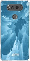 LG V20 Hoesje Transparant TPU Case - Ice Stalactite #ffffff