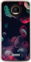 Motorola Moto Z Force Hoesje Transparant TPU Case - Jellyfish Bloom #ffffff