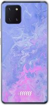 Samsung Galaxy Note 10 Lite Hoesje Transparant TPU Case - Purple and Pink Water #ffffff